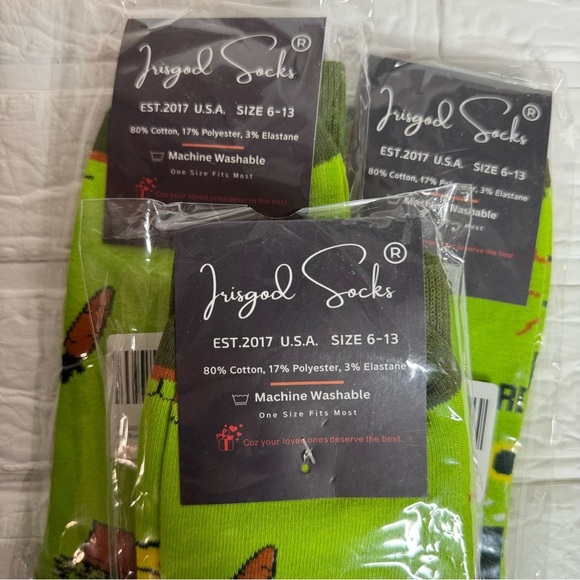 New “I'd Rather Be Gardening” Socks Green Casual Socks for Effortless Style - Picture 5 of 5